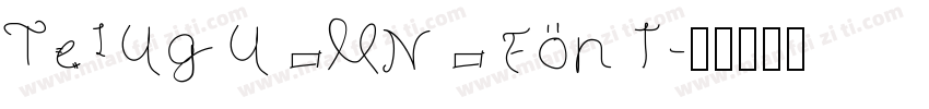Telugu MN font字体转换